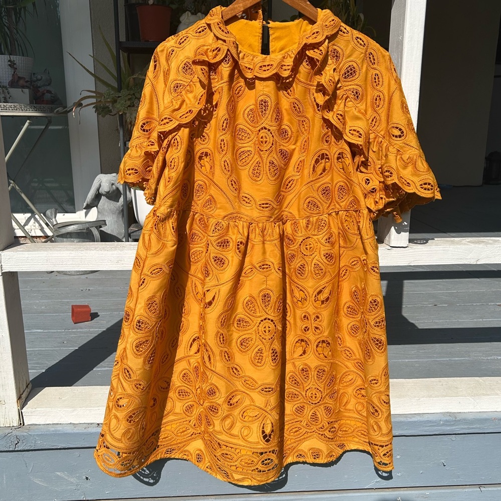 Sezane Nicole dress in Saffron size 36/4 - Picture 3 of 7